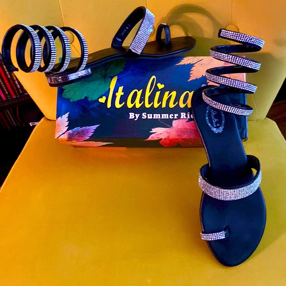 FINAL Markdown ! Super Sparkly Wrap Sandal